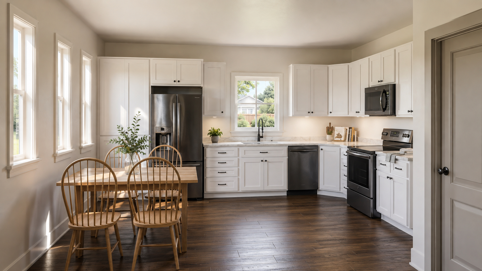 Kitchen rendering inside The Lynx Hardy Homes concept
